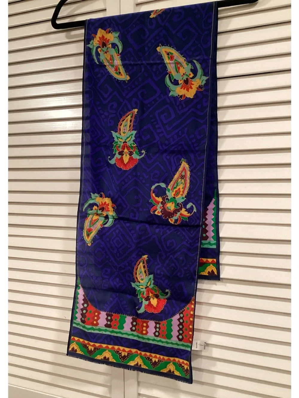 VTG Oscar de la Renta Silk Scarf in MIXED Vibrant colors